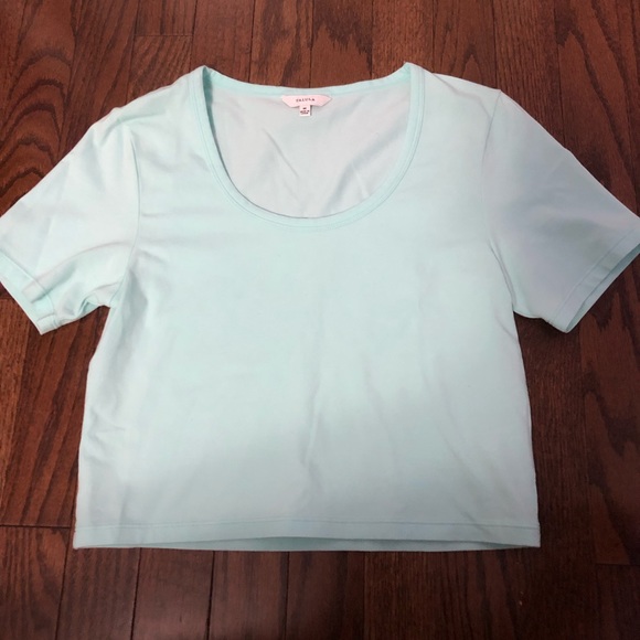 Aritzia Half Sleeve Crop Top - Picture 2 of 3